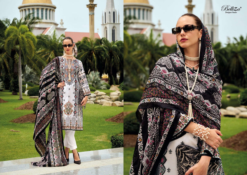 Belliza Designer Studio Naira Vol 95 Pure Cotton Digital Print Self Embroidered Salwar Kameez
