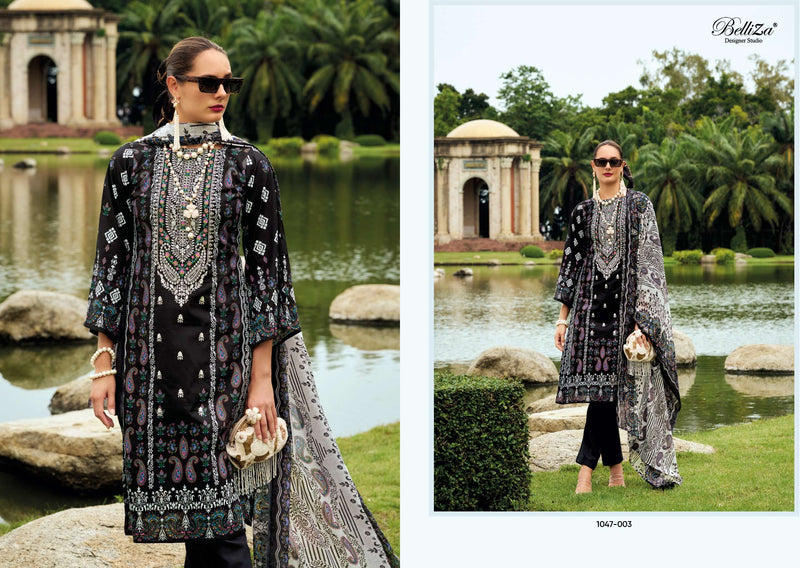 Belliza Designer Studio Naira Vol 95 Pure Cotton Digital Print Self Embroidered Salwar Kameez