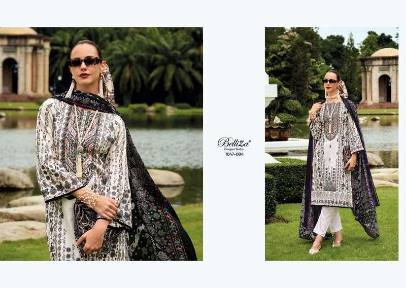 Belliza Designer Studio Naira Vol 95 Pure Cotton Digital Print Self Embroidered Salwar Kameez