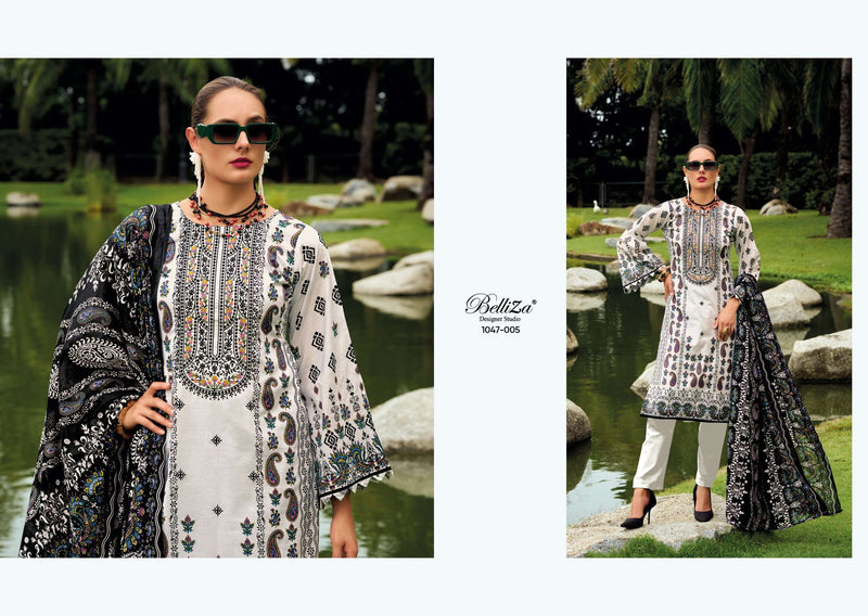 Belliza Designer Studio Naira Vol 95 Pure Cotton Digital Print Self Embroidered Salwar Kameez
