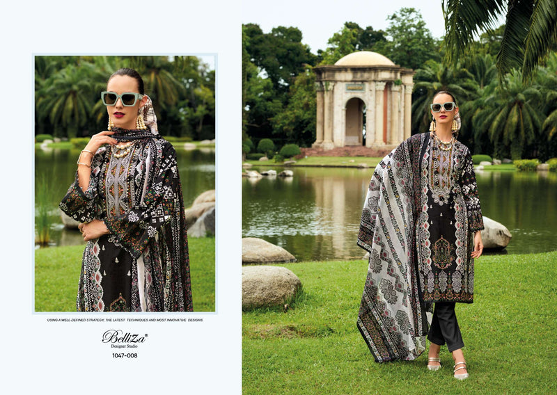 Belliza Designer Studio Naira Vol 95 Pure Cotton Digital Print Self Embroidered Salwar Kameez