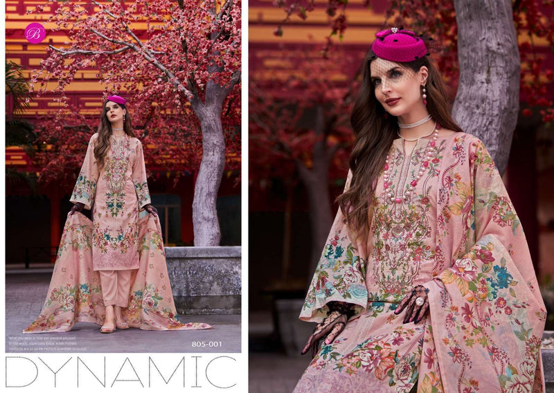 Belliza Designer Studio Naira Vol 97 Pure Cotton Digital Print Embroidery Work Salwar Suit