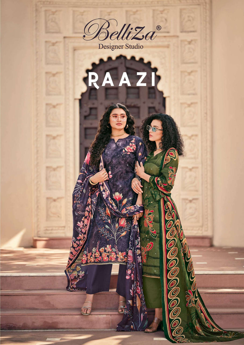 Belliza Designer Studio Raazi Pure Cotton Handwork Salwar Suit