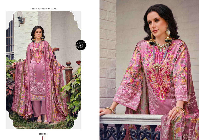 Belliza Designer Studio Riwayat Vol 10 Pure Viscose Rayon Embroidery Work Salwar Suit