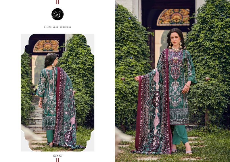 Belliza Designer Studio Riwayat Vol 10 Pure Viscose Rayon Embroidery Work Salwar Suit