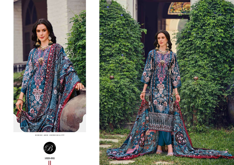 Belliza Designer Studio Riwayat Vol 10 Pure Viscose Rayon Embroidery Work Salwar Suit
