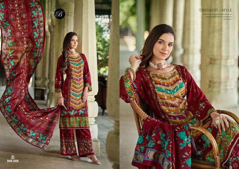 Belliza Designer Studio Shaheen Pure Viscose Digital Print Handwork Salwar Suit