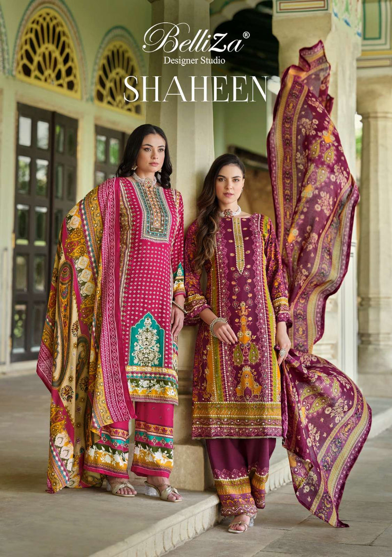 Belliza Designer Studio Shaheen Pure Viscose Digital Print Handwork Salwar Suit