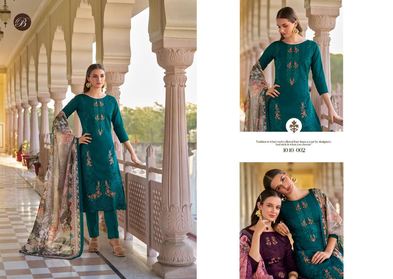 Belliza Designer Studio Zarqash Vol 3 Jam Cotton Fancy Work Salwar Suit