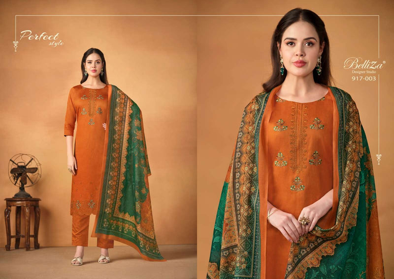 Belliza Designer Studio jashn E ishq Vol 8 Jam Cotton  With Designer Heavy Embroidery Work  Salwar Kameez