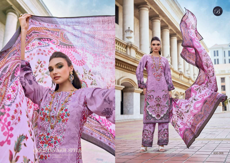 Belliza Designer Studio Dilshad Vol 3 Pure Viscose Rayon Embroidered Salwar Suit
