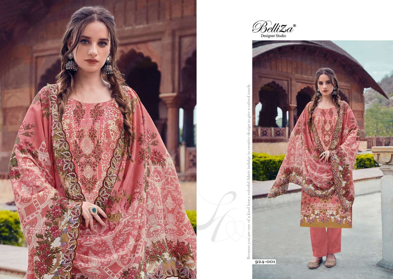 Belliza Designer Studio Guzarish Vol 11 Pure Cotton Embroidery Work Salwar Suit