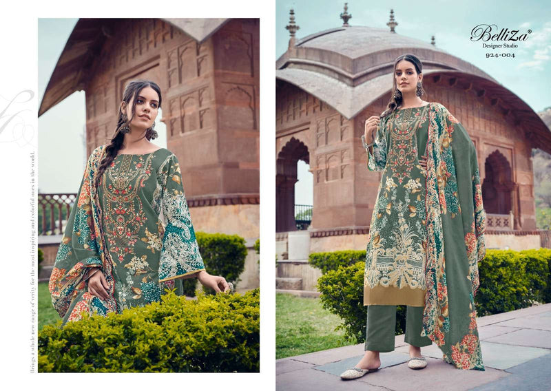 Belliza Designer Studio Guzarish Vol 11 Pure Cotton Embroidery Work Salwar Suit
