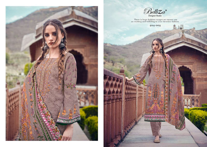 Belliza Designer Studio Guzarish Vol 11 Pure Cotton Embroidery Work Salwar Suit