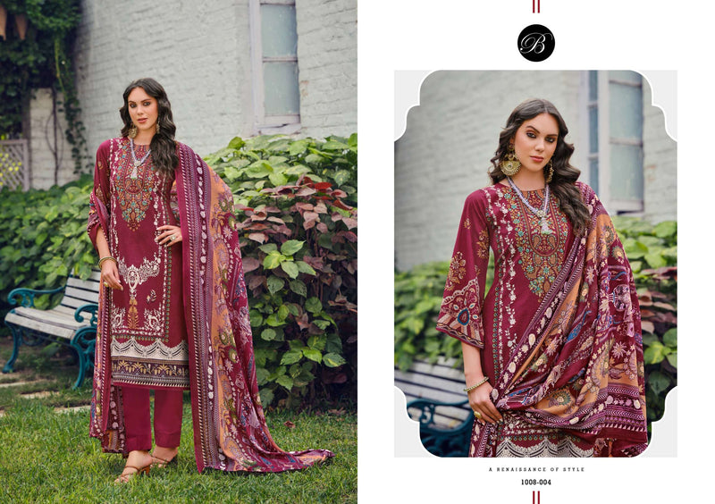Belliza Designer Studio Naira Vol 85 Pure Cotton Heavy Embroidery Work Salwar Suit