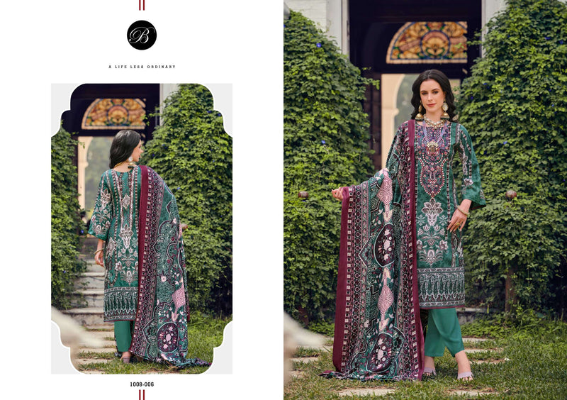 Belliza Designer Studio Naira Vol 85 Pure Cotton Heavy Embroidery Work Salwar Suit