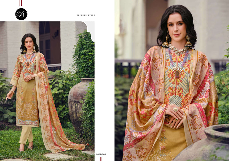 Belliza Designer Studio Naira Vol 85 Pure Cotton Heavy Embroidery Work Salwar Suit