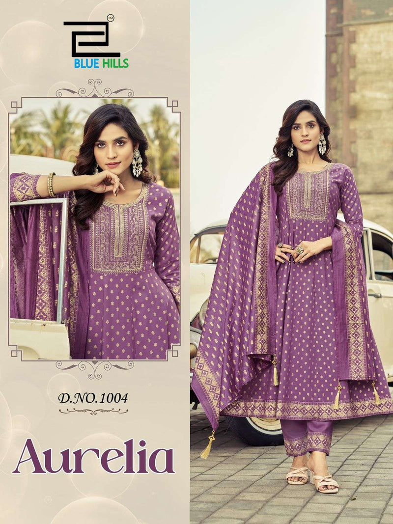 Blue Hills Aurelia Pure Rayon Foil Print Anarkali Kurti Collection