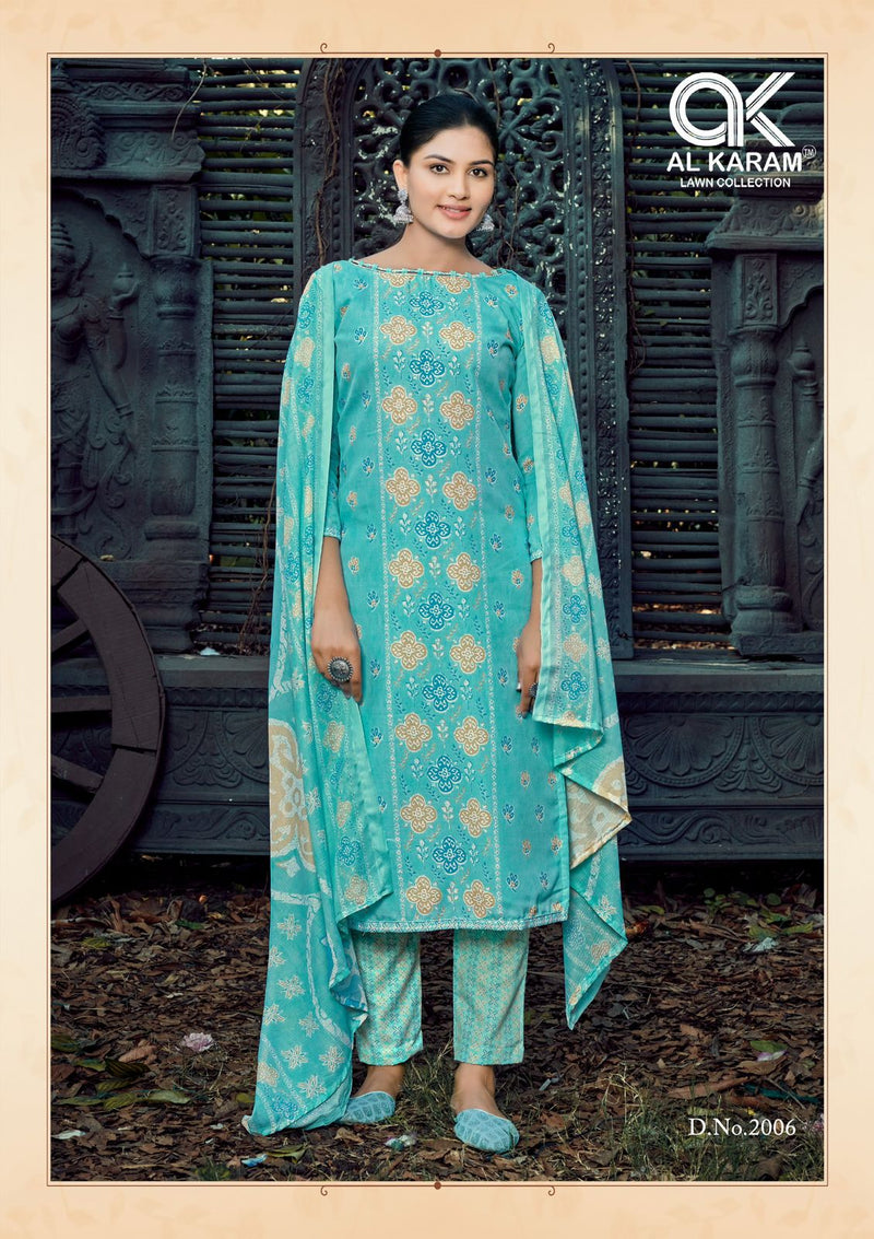 Al Karam Charizma Signature Print Vol 2 Cotton Printed Casual Wear Suit