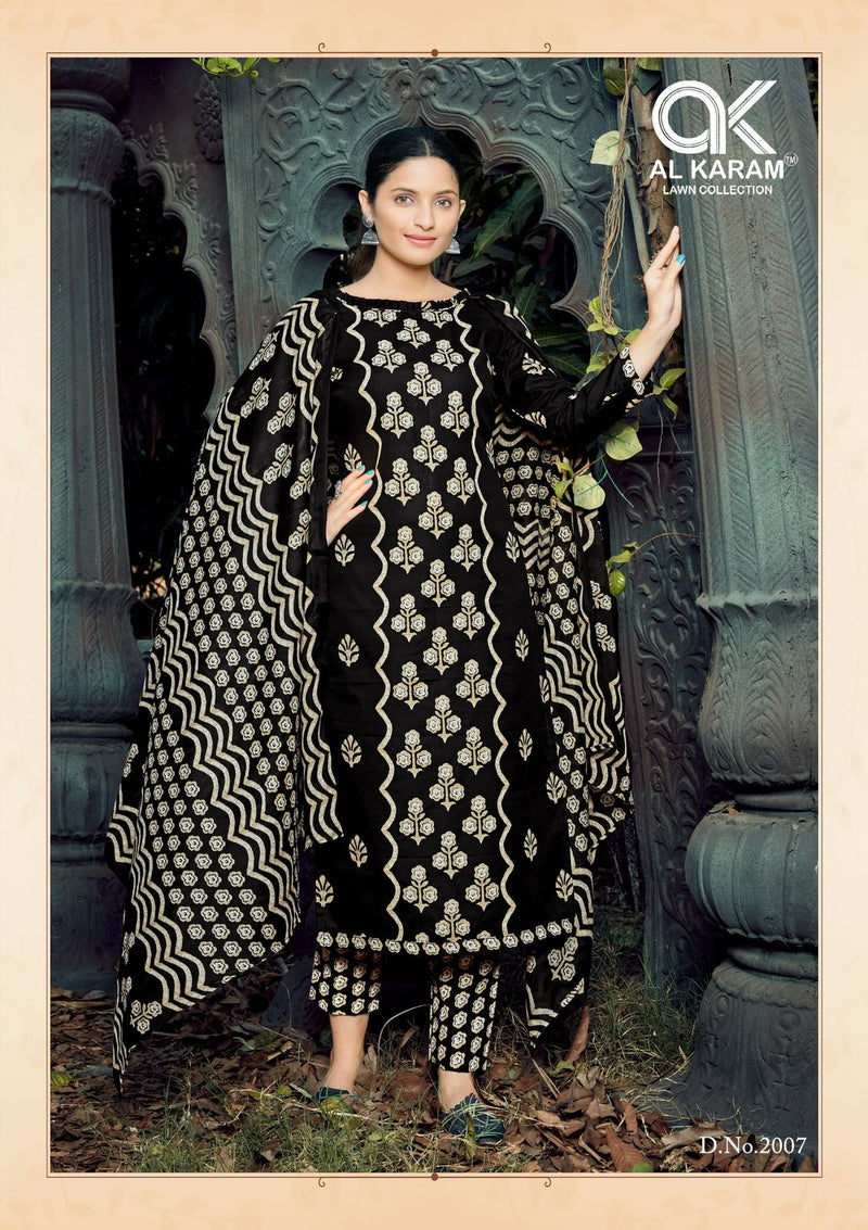 Al Karam Charizma Signature Print Vol 2 Cotton Printed Casual Wear Suit