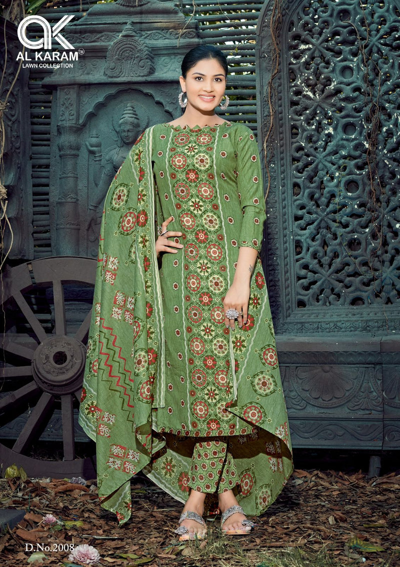 Al Karam Charizma Signature Print Vol 2 Cotton Printed Casual Wear Suit