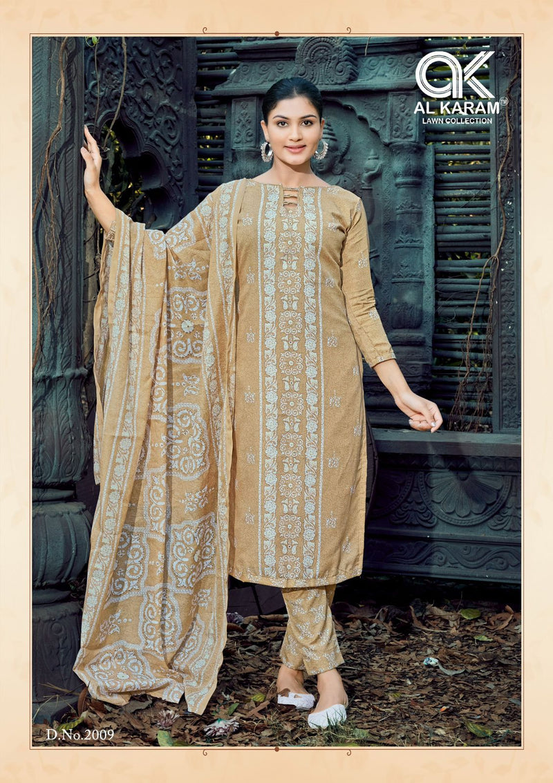 Al Karam Charizma Signature Print Vol 2 Cotton Printed Casual Wear Suit