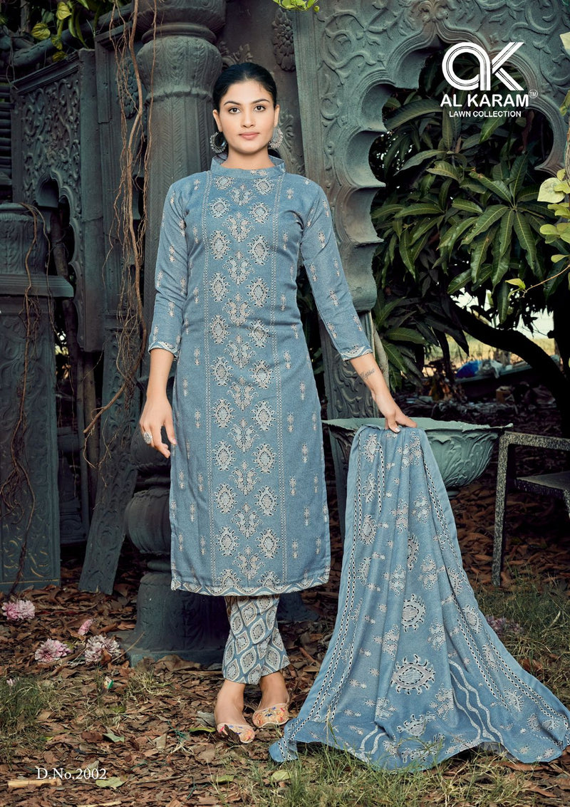 Al Karam Charizma Signature Print Vol 2 Cotton Printed Casual Wear Suit