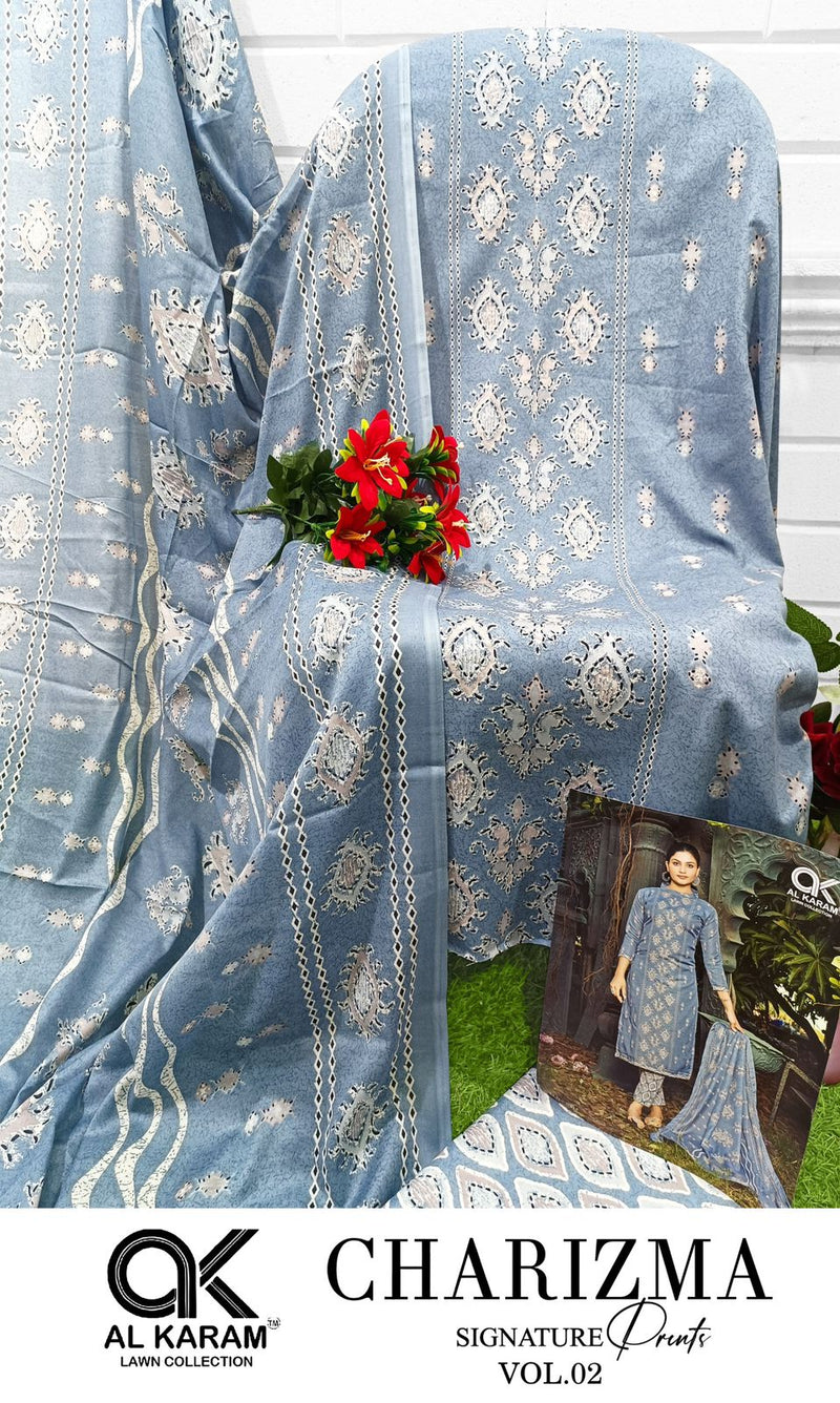 Al Karam Charizma Signature Print Vol 2 Cotton Printed Casual Wear Suit