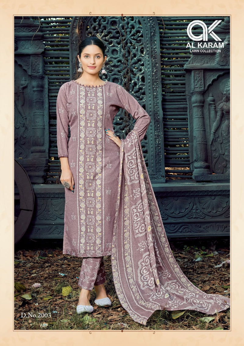 Al Karam Charizma Signature Print Vol 2 Cotton Printed Casual Wear Suit