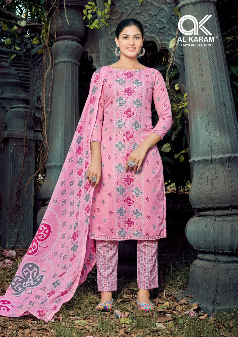 Al Karam Charizma Signature Print Vol 2 Cotton Printed Casual Wear Suit