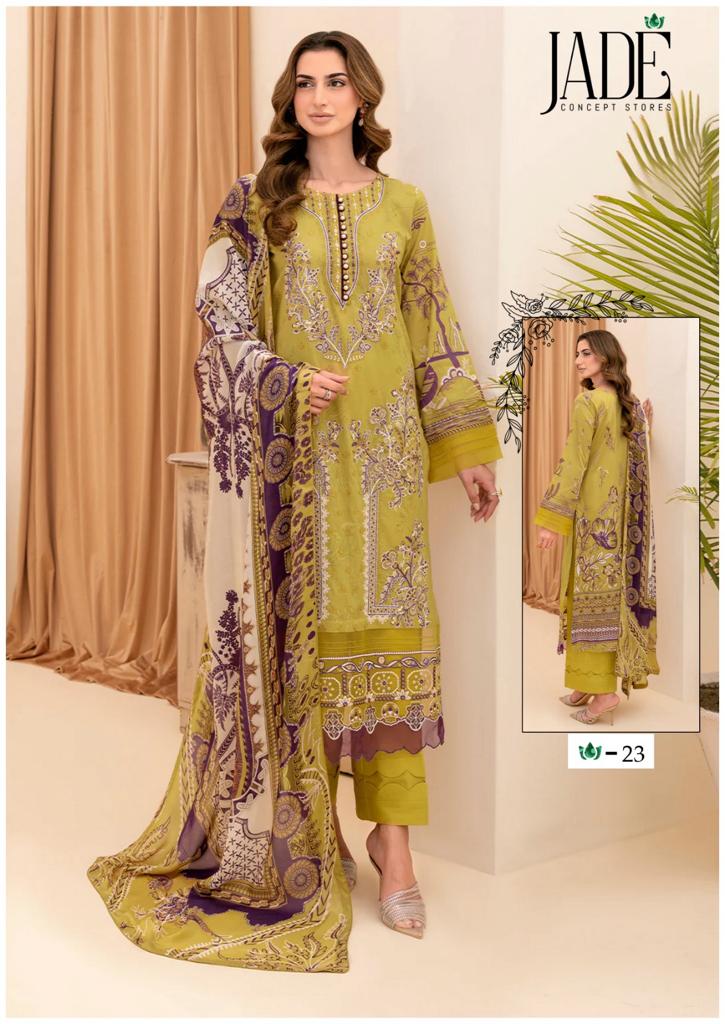 Jade Chevron Exclusive Heavy Cotton Vol 3 Lawn Cotton Salwar Kameez