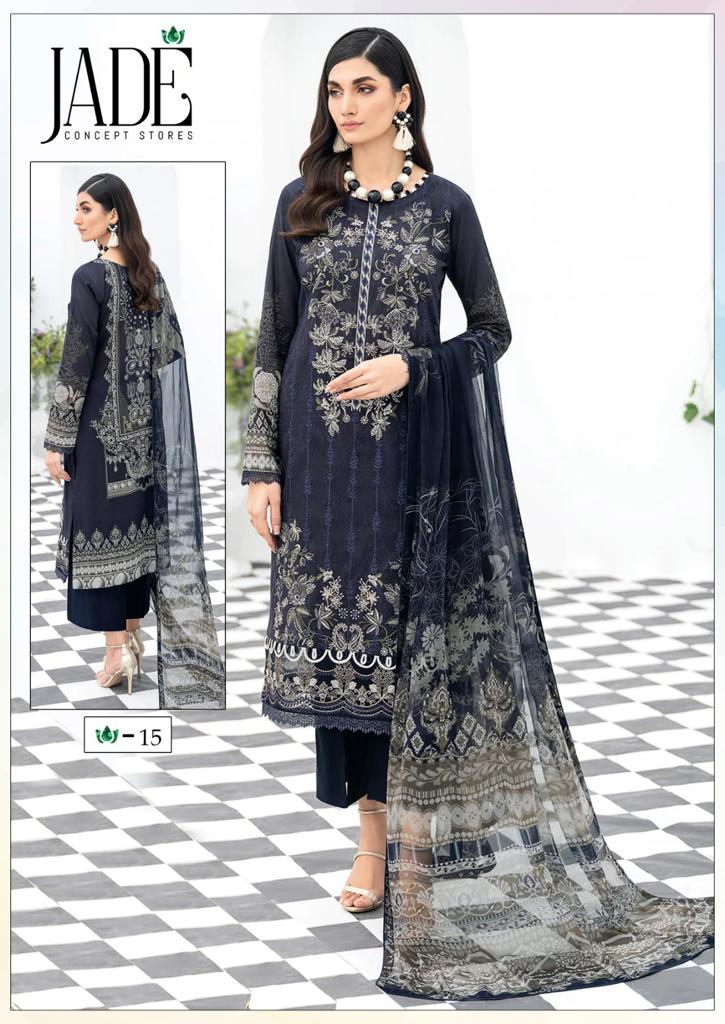 Jade Chevron Vol 2 Printed Lawn Cotton Salwar Suits