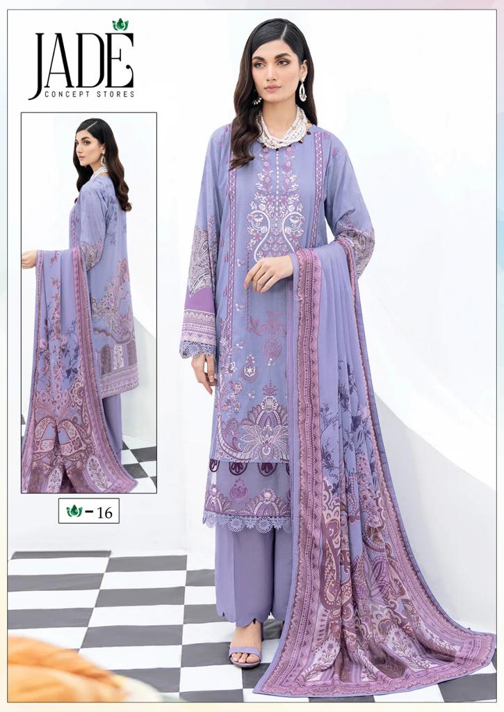 Jade Chevron Vol 2 Printed Lawn Cotton Salwar Suits