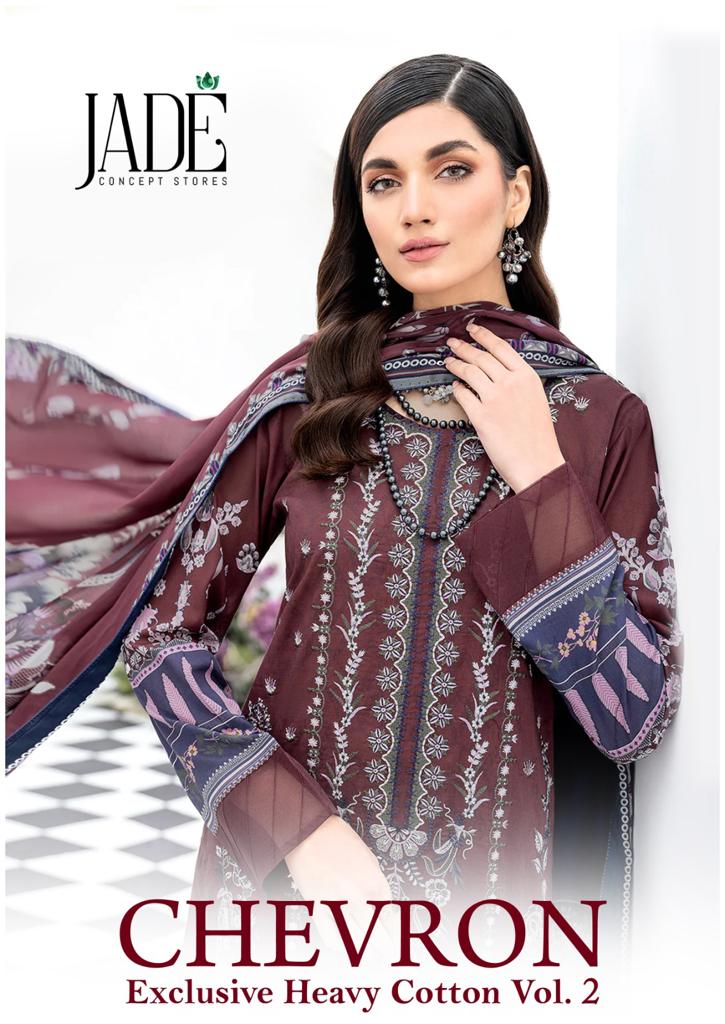 Jade Chevron Vol 2 Printed Lawn Cotton Salwar Suits