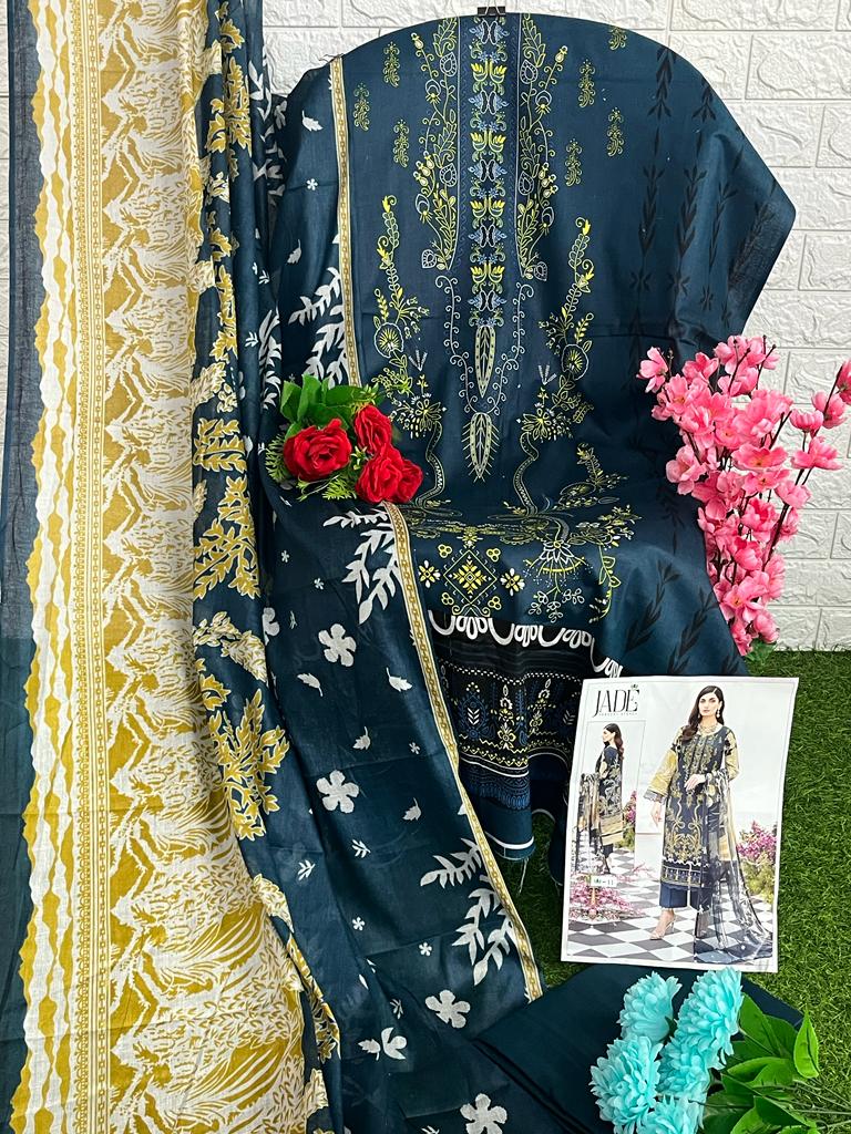 Jade Chevron Vol 2 Printed Lawn Cotton Salwar Suits