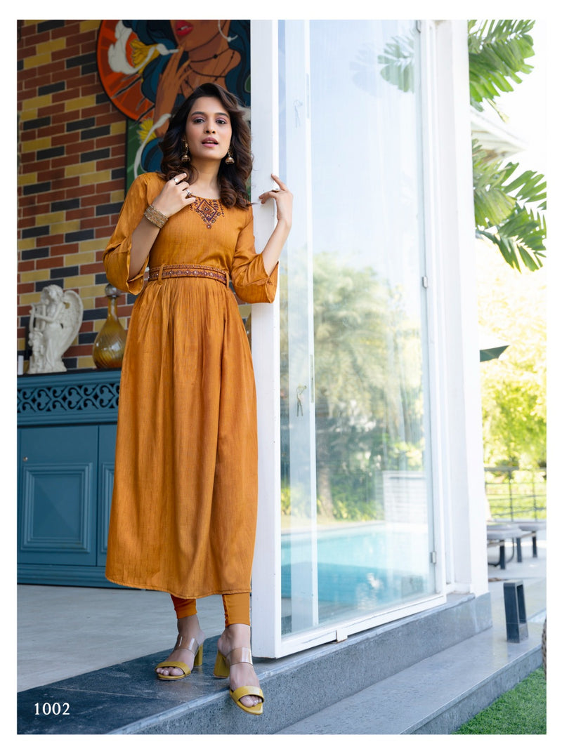 Colourpix Nayra Cut Vol 1 Heavy Fancy Viscose Rayon Daily Wear Designer Partywear Kurti