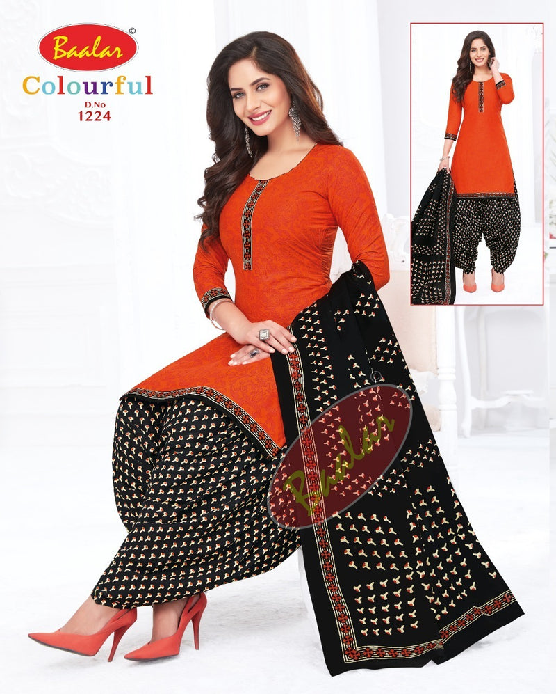 Baalar Colourful Vol 12 Hit List Cotton Ready Made Patiyala Suits