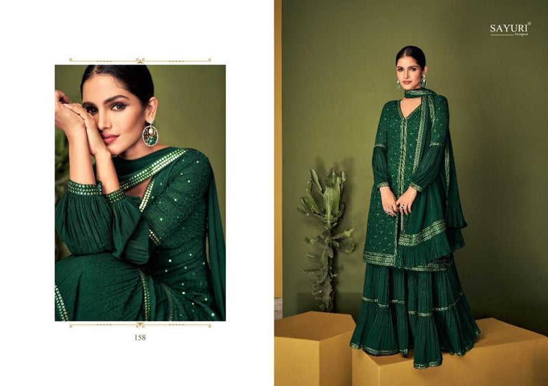Sayuri Designer Colours Real Georgette With Heavy Designer Ready Made Sharara Suits