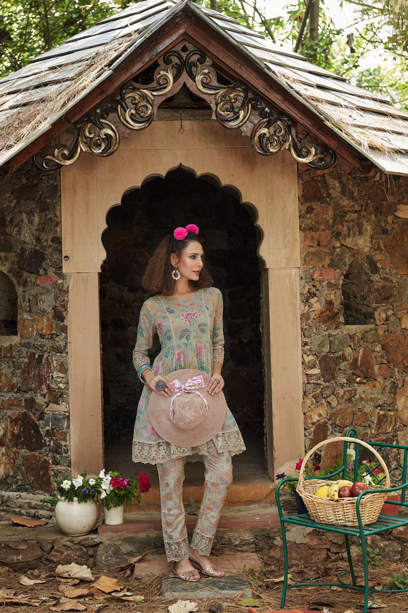 Psyna Presents Cord Set Vol 2 Printed Cotton Fabrics Fancy Kurti