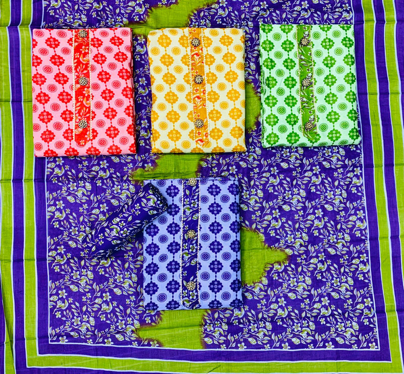 Mf Cotton King Cambric Cotton Printed Salwar Suits