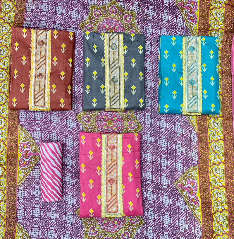 Mf Cotton King Cambric Cotton Printed Salwar Suits