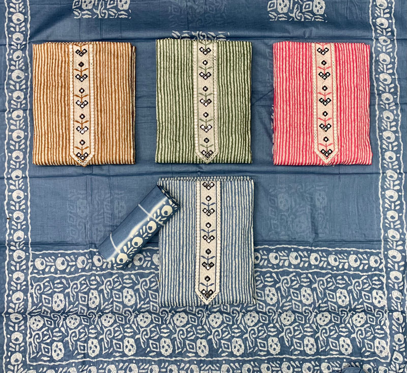 Mf Cotton King Cambric Cotton Printed Salwar Suits
