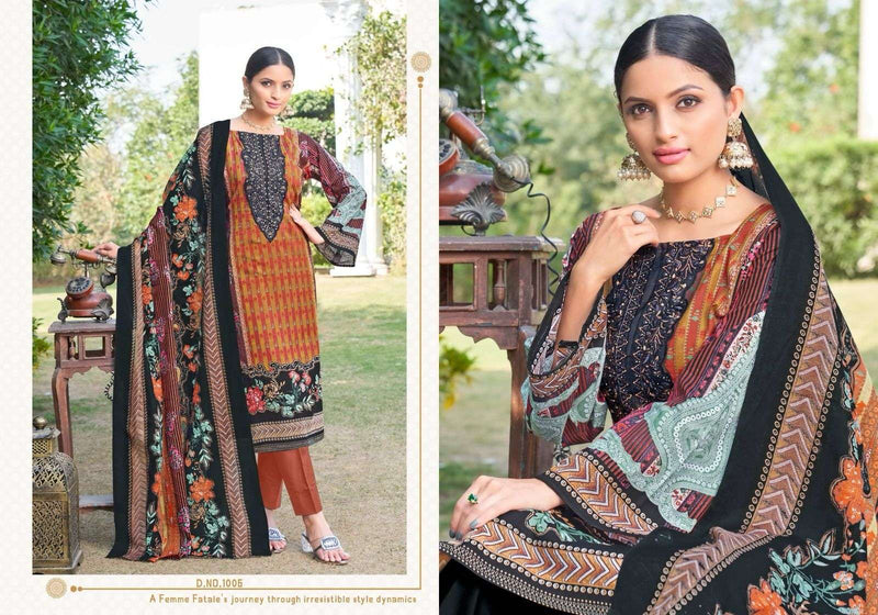 Chaan Taari Naira Pakistani Suit Cotton Digital Prints With Exclusive Heavy Self Embroidery Salwar Suit