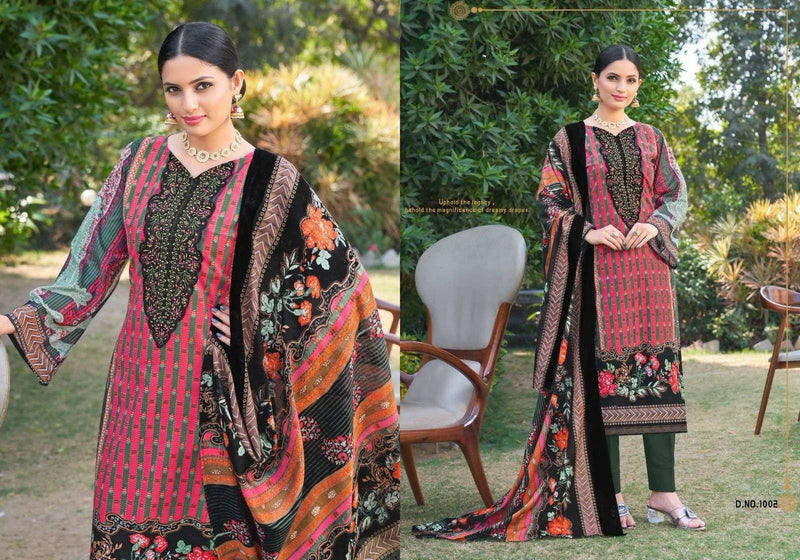 Chaan Taari Naira Pakistani Suit Cotton Digital Prints With Exclusive Heavy Self Embroidery Salwar Suit