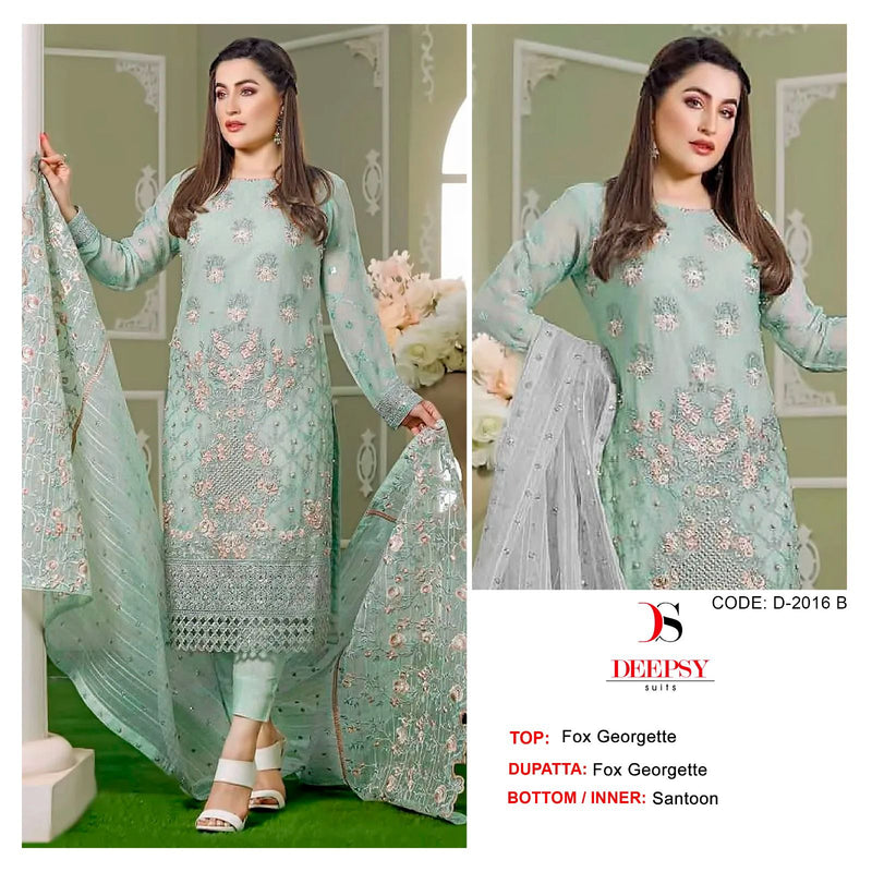 Deepsy Suits D No D 2016 Georgette With Embroidery And Moti Work Pakistani Suits