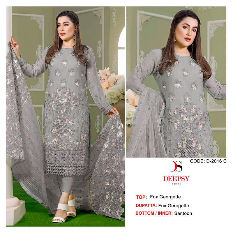 Deepsy Suits D No D 2016 Georgette With Embroidery And Moti Work Pakistani Suits