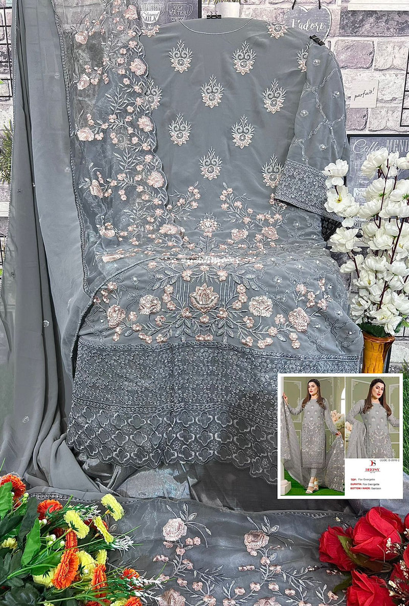 Deepsy Suits D No D 2016 Georgette With Embroidery And Moti Work Pakistani Suits