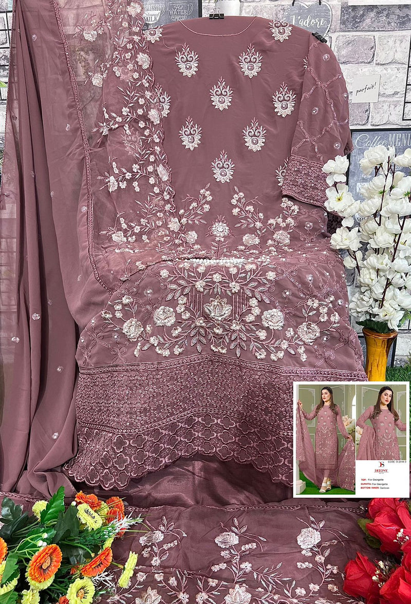 Deepsy Suits D No D 2016 Georgette With Embroidery And Moti Work Pakistani Suits