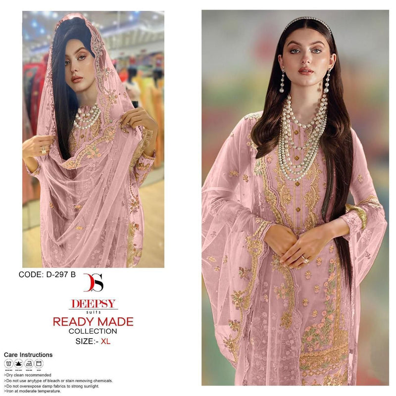 Deepsy Suits D 297 Organza With Embroidery Designer Ready Made Suits