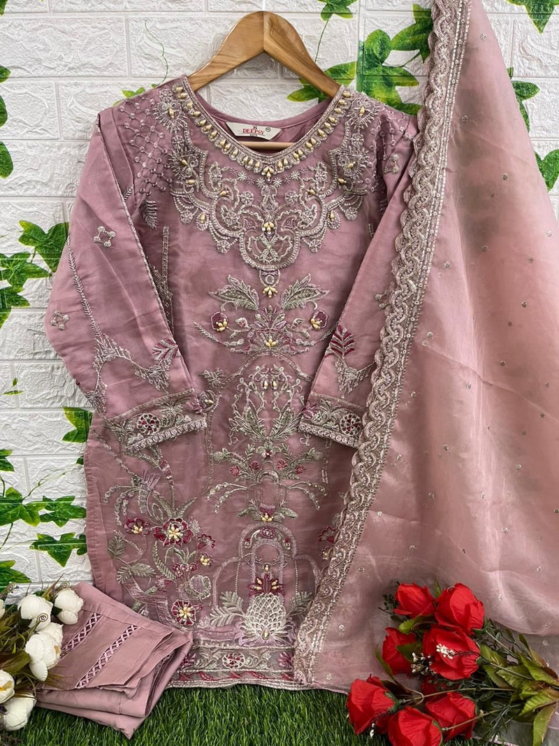 Deepsy Suits D 321 Organza With Beautiful Embroidery Designer Ready Made Suits